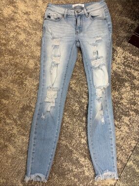 KanCan Light Blue Distressed Skinny Jeans 3/25